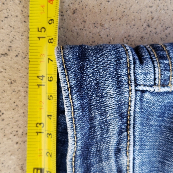 Paige Stretch Bermuda Jean Shorts Cut-Offs Size 25" Waist X 11" Inseam Length - Picture 5 of 9